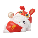 Maxbell Rabbit Piggy Bank Animal Bunny Figures Moneyboxes Sculpture Money Case Style E Size M
