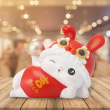 Maxbell Rabbit Piggy Bank Animal Bunny Figures Moneyboxes Sculpture Money Case Style E Size M