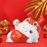 Maxbell Rabbit Piggy Bank Animal Bunny Figures Moneyboxes Sculpture Money Case Style E Size M