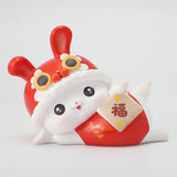 Maxbell Rabbit Piggy Bank Animal Bunny Figures Moneyboxes Sculpture Money Case Style F Size M