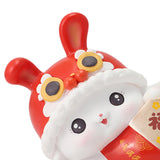 Maxbell Rabbit Piggy Bank Animal Bunny Figures Moneyboxes Sculpture Money Case Style F Size M