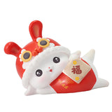 Maxbell Rabbit Piggy Bank Animal Bunny Figures Moneyboxes Sculpture Money Case Style F Size M