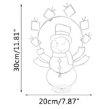 Maxbell Christmas Lights Snowball Fight Decoration Ornament for Christmas Tree Single Snowman