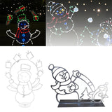 Maxbell Christmas Lights Snowball Fight Decoration Ornament for Christmas Tree Single Snowman