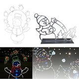 Maxbell Christmas Lights Snowball Fight Decoration Ornament for Christmas Tree Single Snowman
