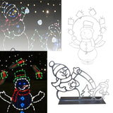 Maxbell Christmas Lights Snowball Fight Decoration Ornament for Christmas Tree Single Snowman