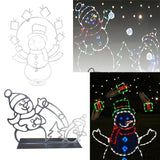 Maxbell Christmas Lights Snowball Fight Decoration Ornament for Christmas Tree Single Snowman