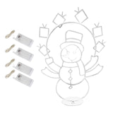 Maxbell Christmas Lights Snowball Fight Decoration Ornament for Christmas Tree Single Snowman