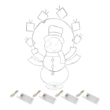 Maxbell Christmas Lights Snowball Fight Decoration Ornament for Christmas Tree Single Snowman