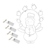 Maxbell Christmas Lights Snowball Fight Decoration Ornament for Christmas Tree Single Snowman