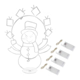 Maxbell Christmas Lights Snowball Fight Decoration Ornament for Christmas Tree Single Snowman