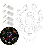 Maxbell Christmas Lights Snowball Fight Decoration Ornament for Christmas Tree Single Snowman