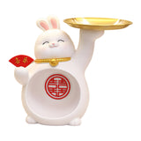 Maxbell Rabbit Figurine Table Centerpiece Entrance Key Holder Modern Jewelry Tray Style A