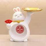 Maxbell Rabbit Figurine Table Centerpiece Entrance Key Holder Modern Jewelry Tray Style A