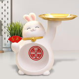 Maxbell Rabbit Figurine Table Centerpiece Entrance Key Holder Modern Jewelry Tray Style A