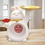 Maxbell Rabbit Figurine Table Centerpiece Entrance Key Holder Modern Jewelry Tray Style A