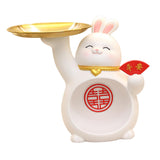 Maxbell Rabbit Figurine Table Centerpiece Entrance Key Holder Modern Jewelry Tray Style B