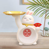 Maxbell Rabbit Figurine Table Centerpiece Entrance Key Holder Modern Jewelry Tray Style B