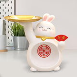 Maxbell Rabbit Figurine Table Centerpiece Entrance Key Holder Modern Jewelry Tray Style B