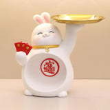 Maxbell Rabbit Figurine Table Centerpiece Entrance Key Holder Modern Jewelry Tray Style C