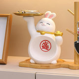 Maxbell Rabbit Figurine Table Centerpiece Entrance Key Holder Modern Jewelry Tray Style D