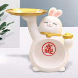 Maxbell Rabbit Figurine Table Centerpiece Entrance Key Holder Modern Jewelry Tray Style D