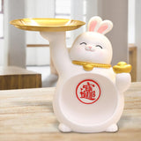 Maxbell Rabbit Figurine Table Centerpiece Entrance Key Holder Modern Jewelry Tray Style D