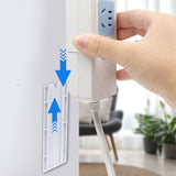 Maxbell Power Strip Holder Fixer Organizer Self Adhesive for Tissue Box Practical