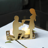 Maxbell Tealight Candles Holder Candelabras Anniversary Romantic Wedding Candlestick Proposal