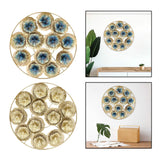 Maxbell Metal Wall Art Decor, Modern Flower Sculpture for Sofa Background Bedroom Coloful