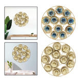 Maxbell Metal Wall Art Decor, Modern Flower Sculpture for Sofa Background Bedroom Coloful