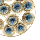 Maxbell Metal Wall Art Decor, Modern Flower Sculpture for Sofa Background Bedroom Coloful