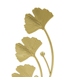 Maxbell Metal Leaves Sculpture Ginkgo Leaf Ornament for Living Room Decor Accent StyleC