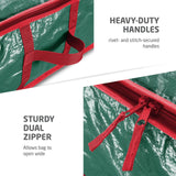 Maxbell Christmas Wrapping Paper Storage Bag Large Capacity Holiday Decorations Green