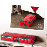 Maxbell Christmas Wrapping Paper Storage Bag Large Capacity Holiday Decorations Red