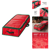 Maxbell Christmas Wrapping Paper Storage Bag Large Capacity Holiday Decorations Red