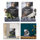 Maxbell Cute Dinosaur Photo Frame Ornament Table Decor Gift Home Photograph Art Green