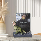 Maxbell Cute Dinosaur Photo Frame Ornament Table Decor Gift Home Photograph Art Green