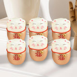 Maxbell 6Pcs Lucky Cat Figurine Sculpture Animal Statue for Living Room Shelf Decor Aureate