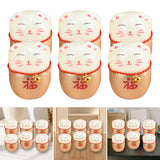 Maxbell 6Pcs Lucky Cat Figurine Sculpture Animal Statue for Living Room Shelf Decor Aureate