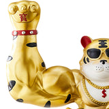 Maxbell Creative Lucky Cat Statue Storage Bowl Sculpture for Cafe Tabletop Decor Aureate