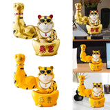 Maxbell Creative Lucky Cat Statue Storage Bowl Sculpture for Cafe Tabletop Decor Aureate