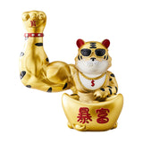 Maxbell Creative Lucky Cat Statue Storage Bowl Sculpture for Cafe Tabletop Decor Aureate