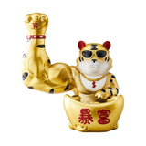 Maxbell Creative Lucky Cat Statue Storage Bowl Sculpture for Cafe Tabletop Decor Aureate