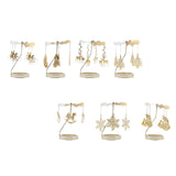 Maxbell Spinning Tea Light Candle Holder Candle Lover Ornament Rotating Candlestick Women Men