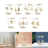 Maxbell Spinning Tea Light Candle Holder Candle Lover Ornament Rotating Candlestick Women Men