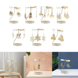 Maxbell Spinning Tea Light Candle Holder Candle Lover Ornament Rotating Candlestick Women Men