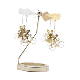 Maxbell Spinning Tea Light Candle Holder Candle Lover Ornament Rotating Candlestick Women Men