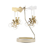 Maxbell Spinning Tea Light Candle Holder Candle Lover Ornament Rotating Candlestick Women Men