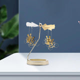Maxbell Spinning Tea Light Candle Holder Candle Lover Ornament Rotating Candlestick Women Men